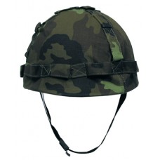 Американский пластиковый шлем с тканевым покрытием, камуфляж