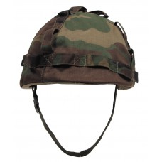 Американский пластиковый шлем с тканевым покрытием, лесной камуфляж
