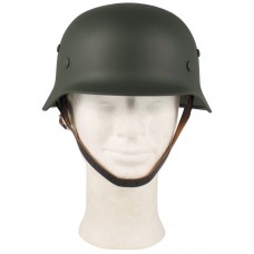 Стальной шлем периода Второй мировой войны , OD green , кожа