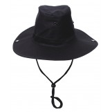 Шляпа с ремешком для подбородка, черная
