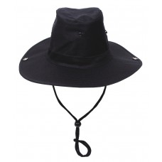 Шляпа с ремешком для подбородка, черная