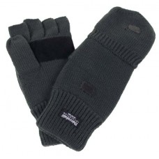 Вязаные перчатки / рукавицы, серого цвета
