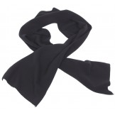 Шерстяной шарф, черный, 160x25 см