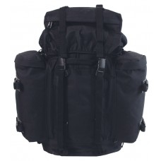 Рюкзак горный Бундесвер, черный, с 2 боковыми карманами
