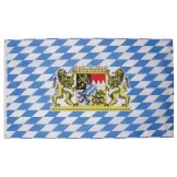 Флаг Баварии со львом, 90x150 см
